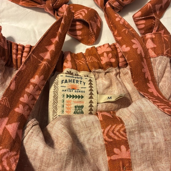 Faherty Dresses & Skirts - Faherty size M summery linen maxi dress